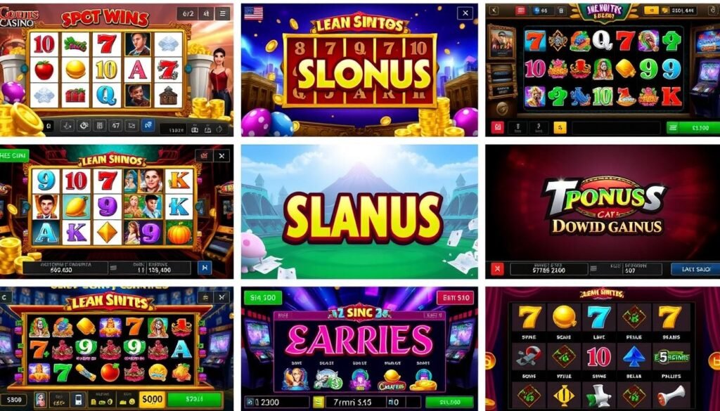 나인슬롯 다양한 게임 화면 모음